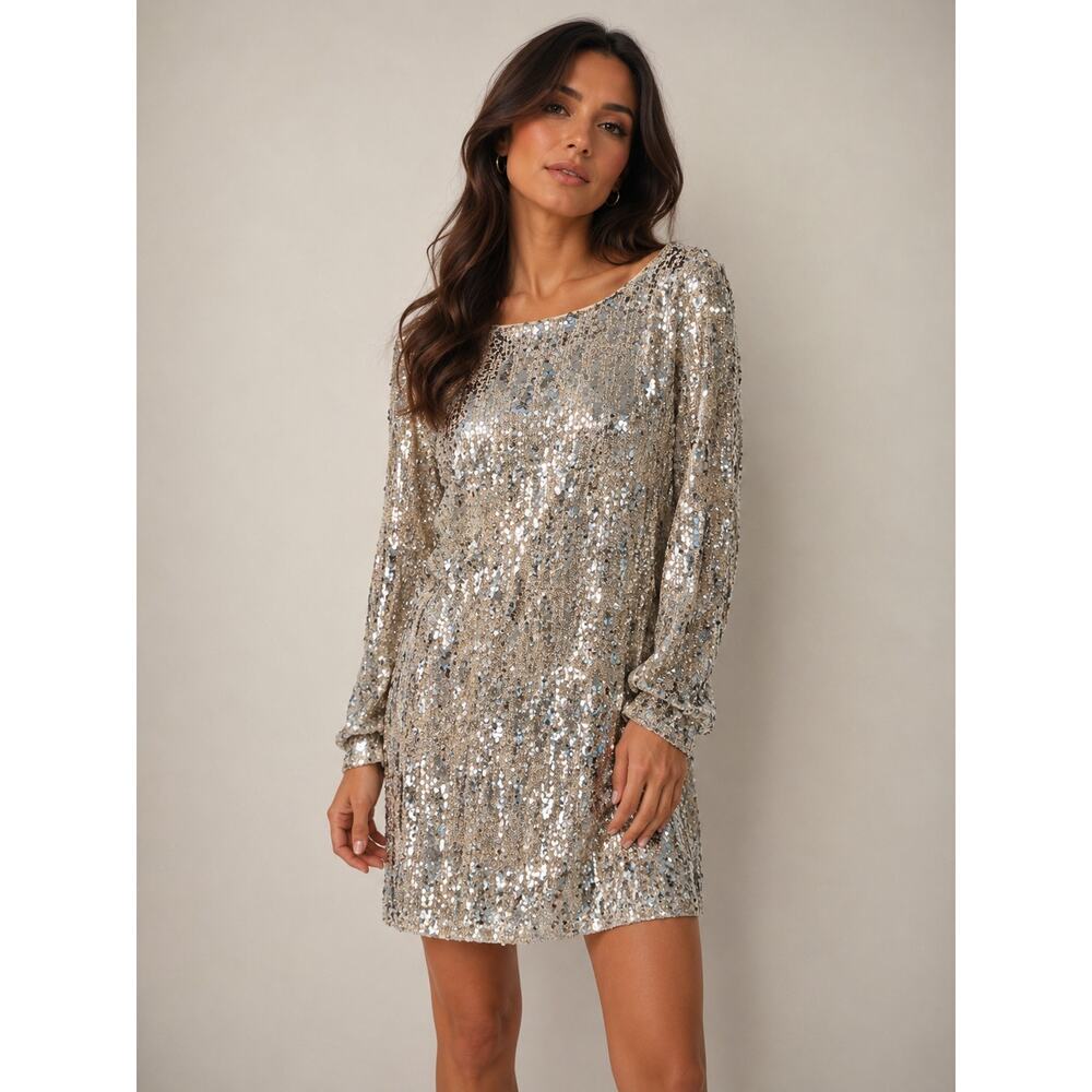 Max Mara | Sequin Bow-Back Mini Dress